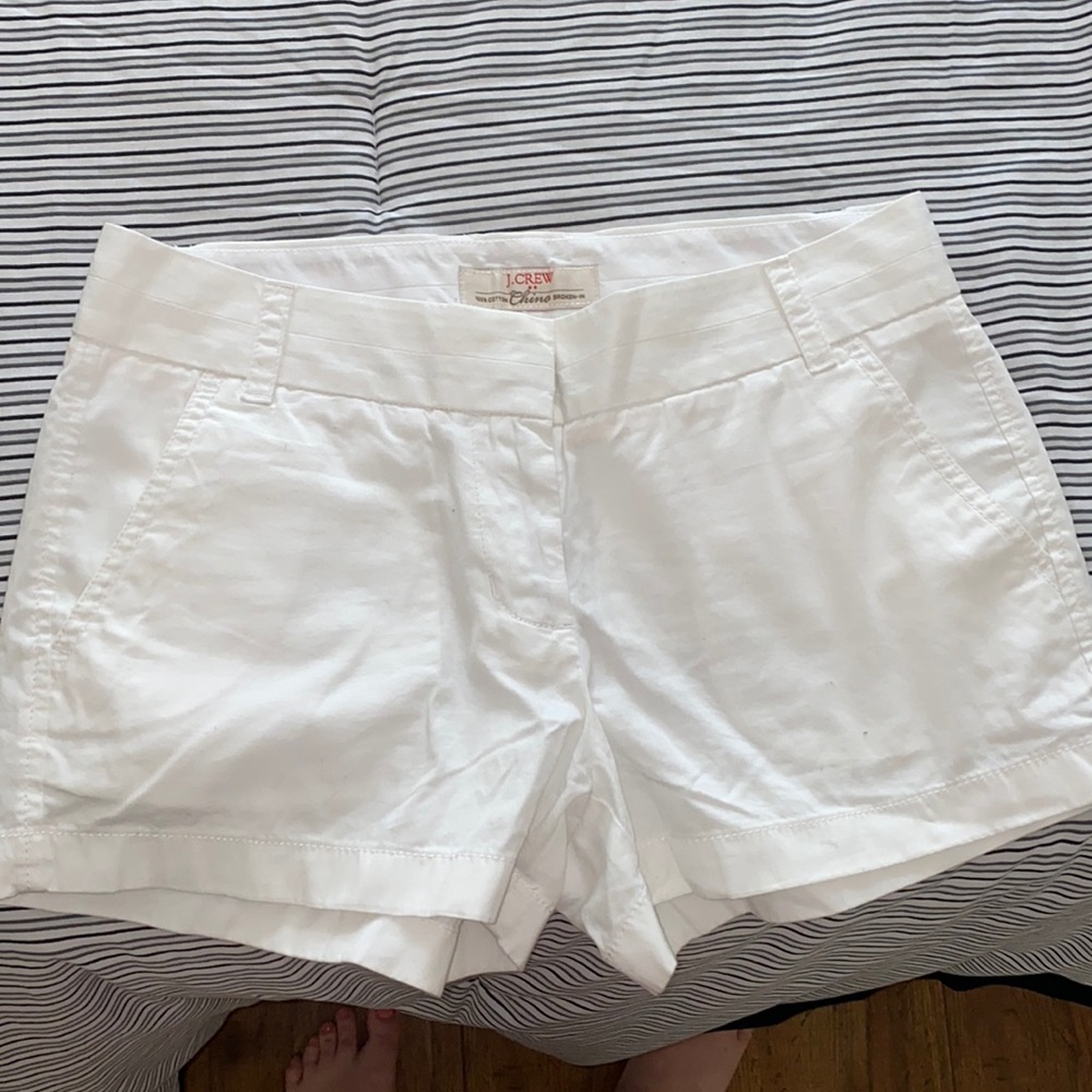 J. Crew White Shorts Size 2